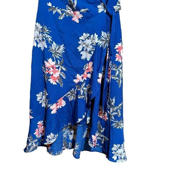 Banana Republic Wrap Dress Womens 2 Multicolor Floral Surplice Ladies - Picture 4 of 8